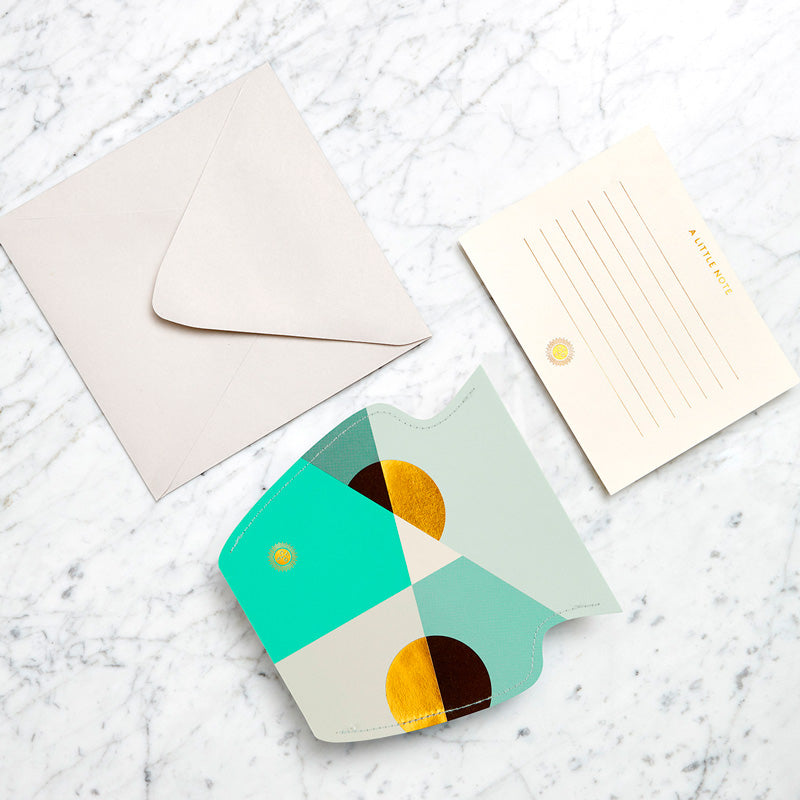 Vase en papier menthe Sienne