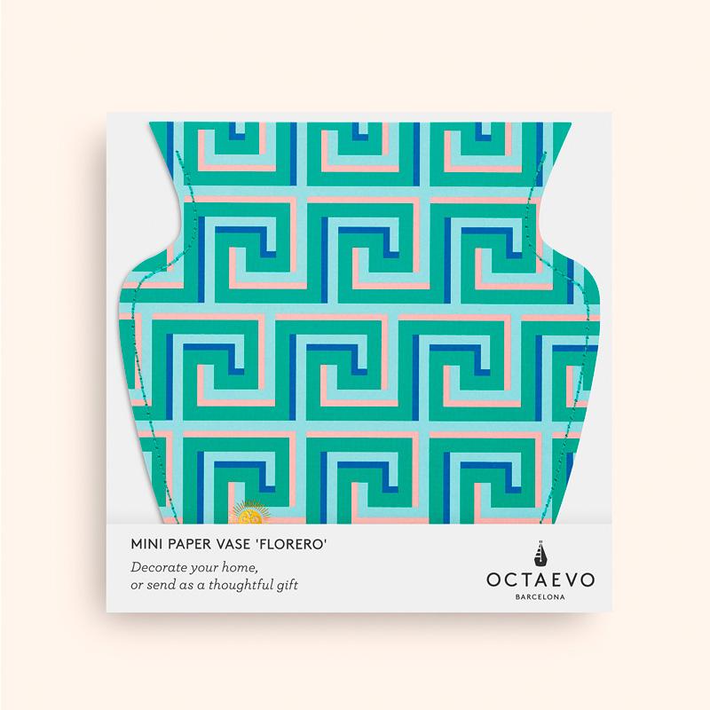 Green Icarus Mini Paper Vase
