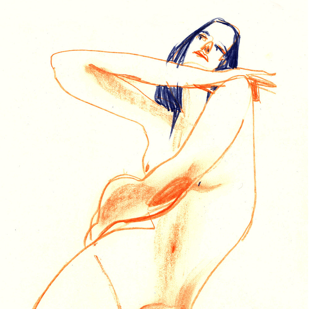Orange Model Impresión Giclée