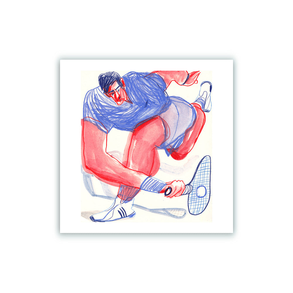 Tennis Player Giclée Print